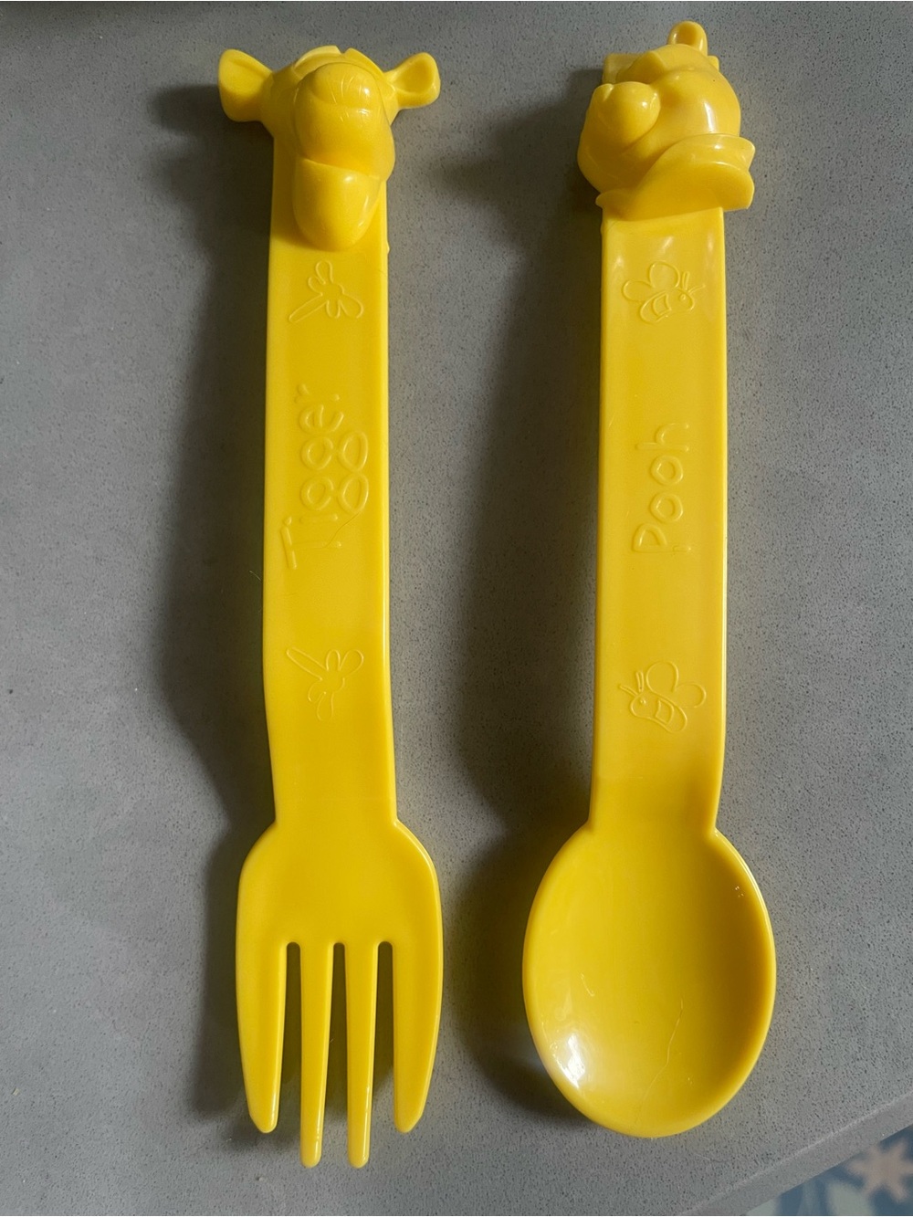 Tupperware Winnie The Pooh Kids Spoon and Fork Set